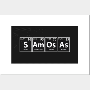 Samosas (S-Am-Os-As) Periodic Elements Spelling Posters and Art